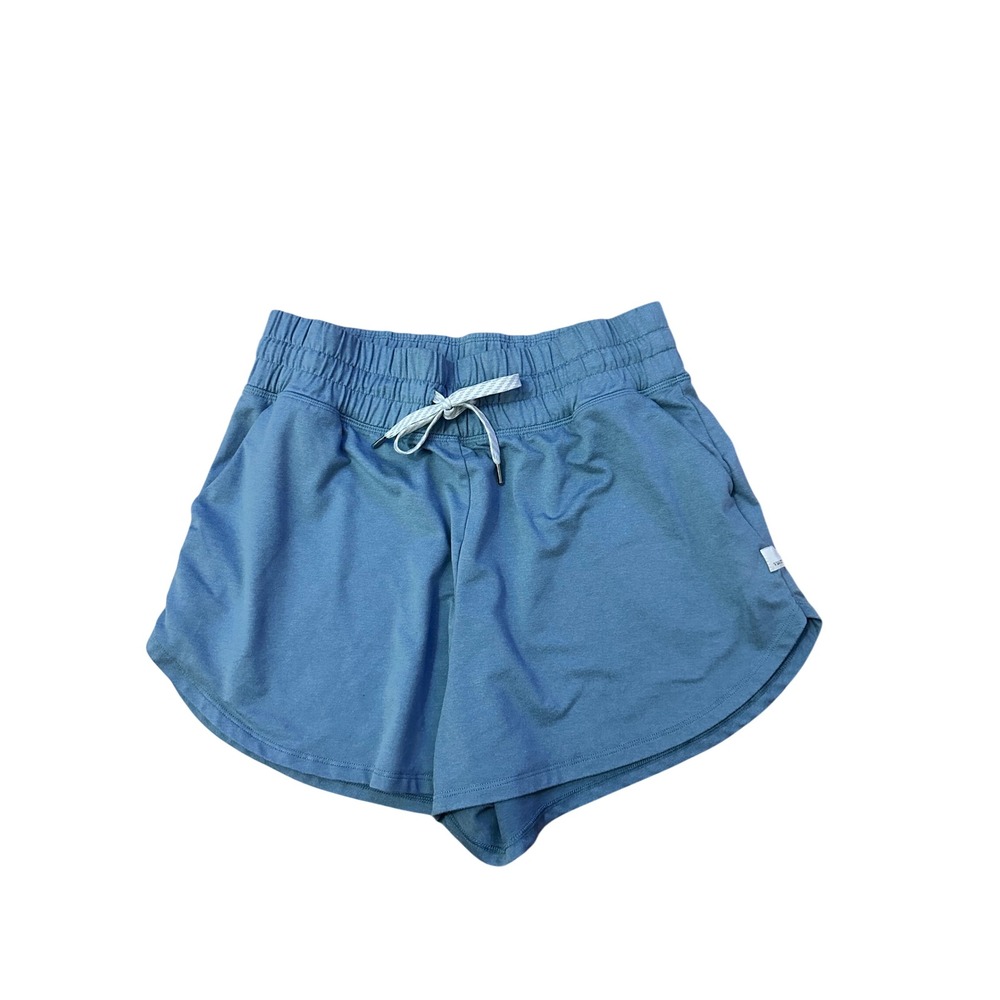 Vuori Halo Performance Shorts Womens Blue DreamKnit Smocked Waist Active Lounge